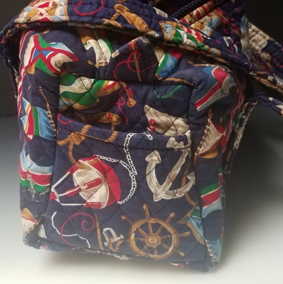 Vera Bradley Regatta duffel zipper bag 11x5x5 - Picture 3 of 8